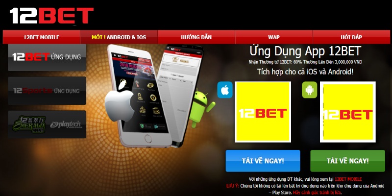 Tải app 12Bet - Khám Phá Thế Giới Game Đỉnh Cao Với Sunwin